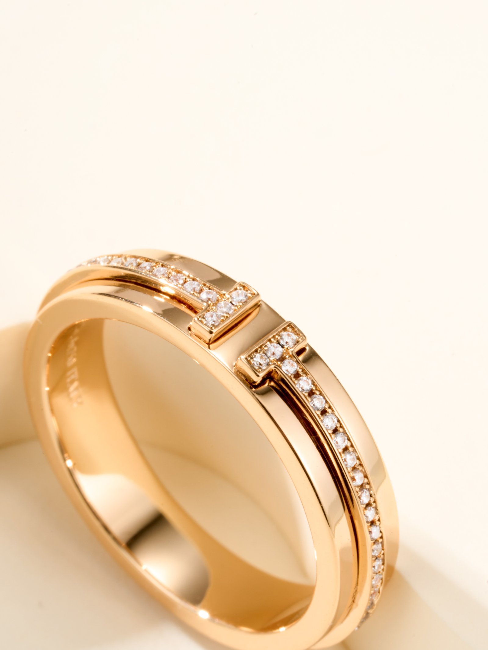 Narrow 4.5mmT Diamond Set Ring - Image 5