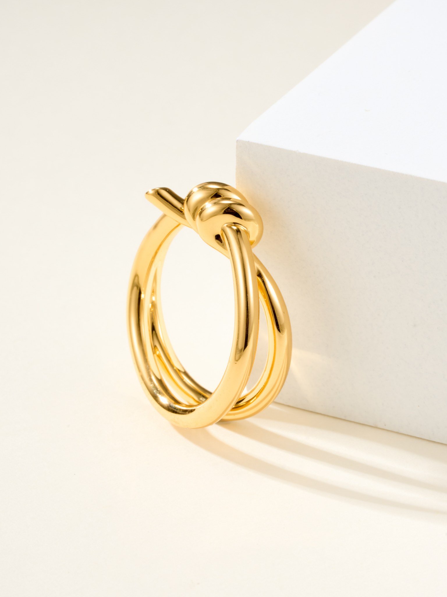 T knot dual row diamond free ring - Image 8