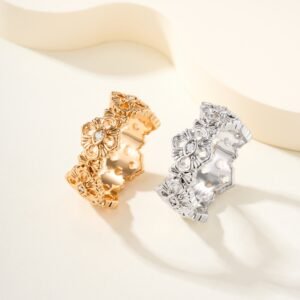 Opera series hollow diamond inlaid ring