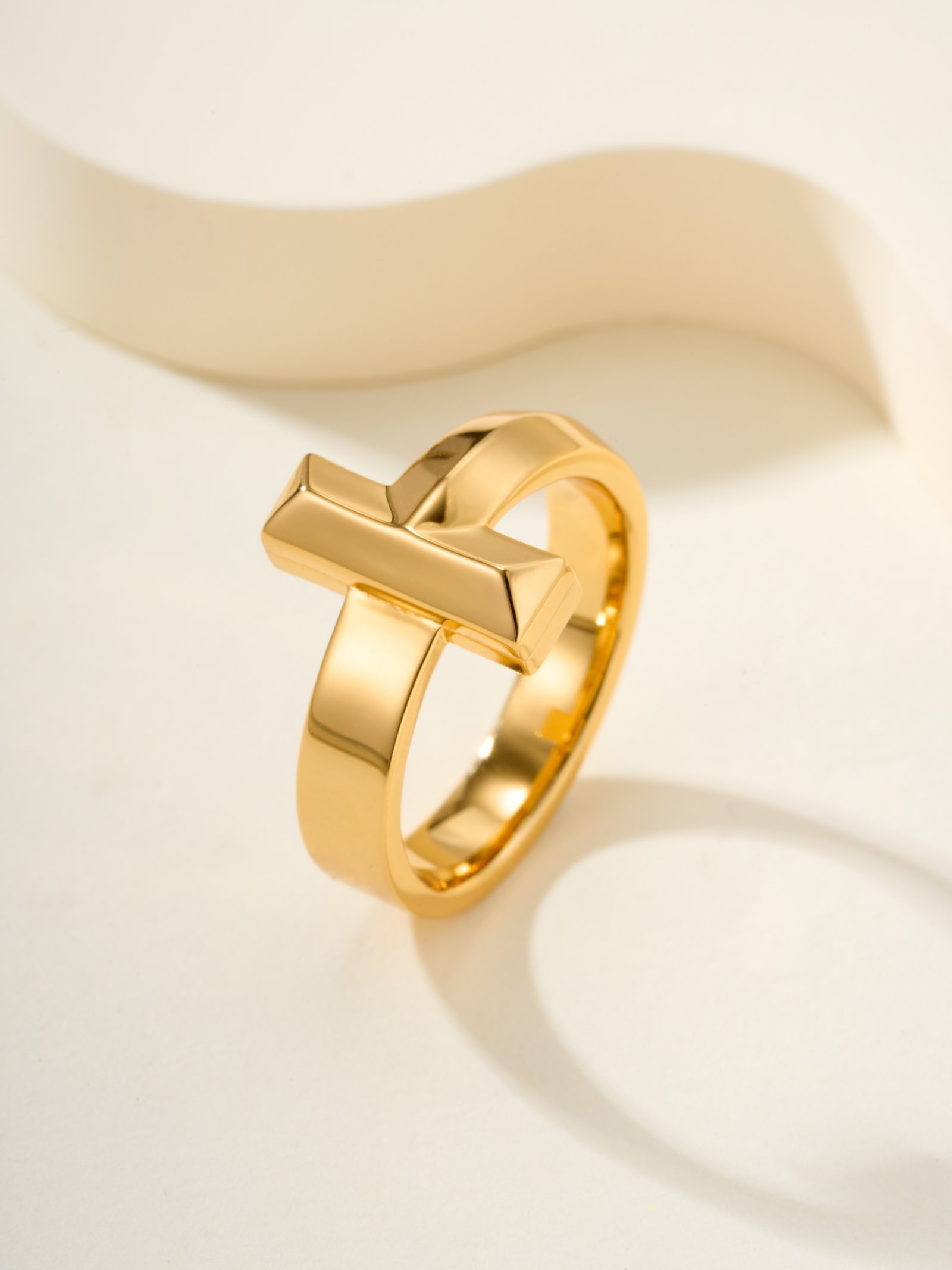 T1 Wide Diamond Free Ring - 图片 4