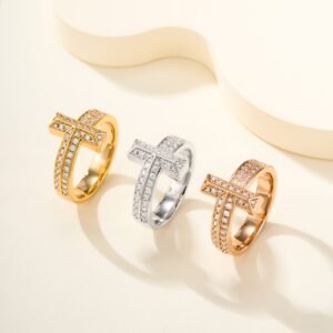 CNC High Version T1 Wide Full Diamond Ring