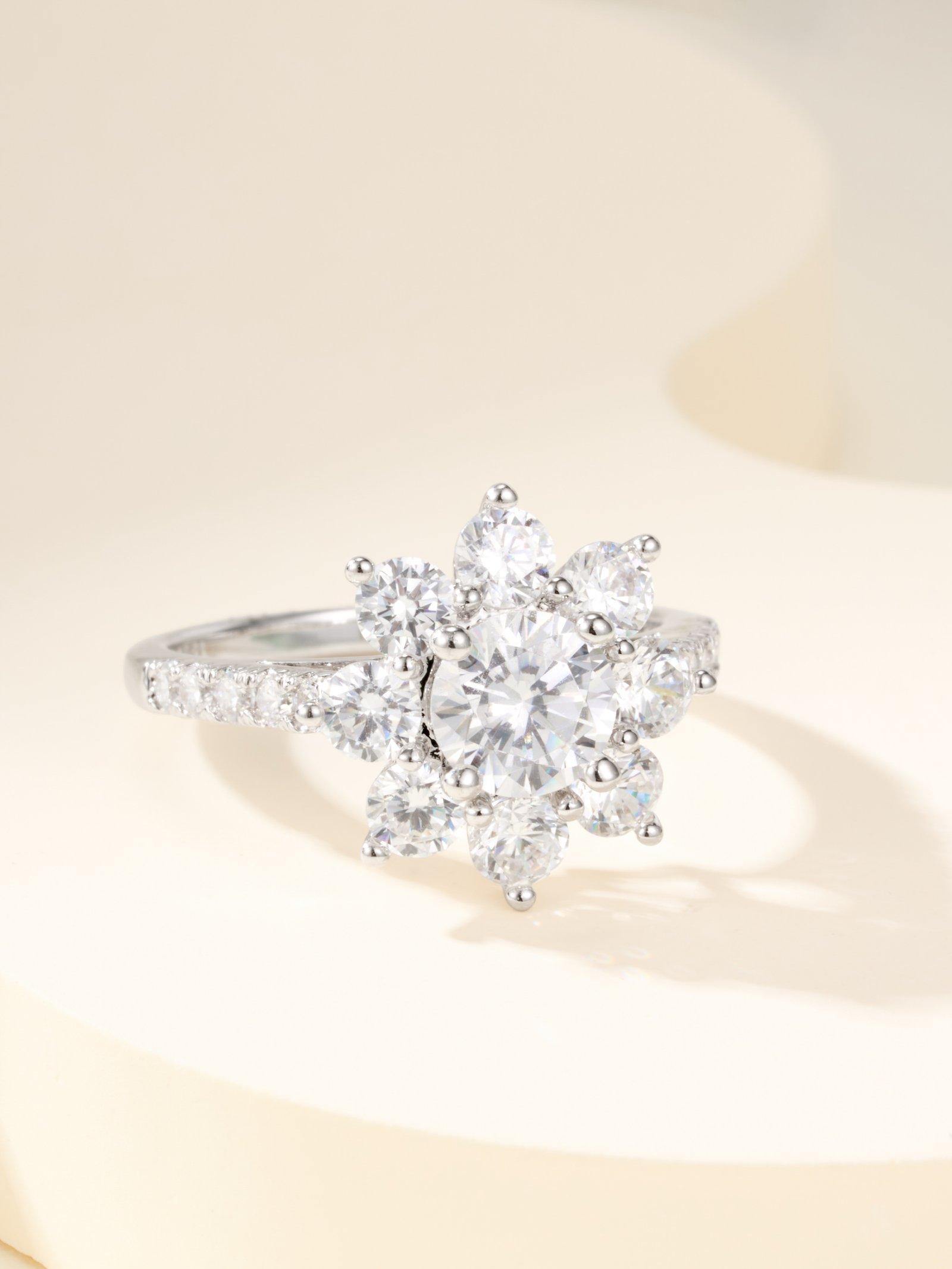 HW Sunflower Diamond Ring (Color White) - Image 15