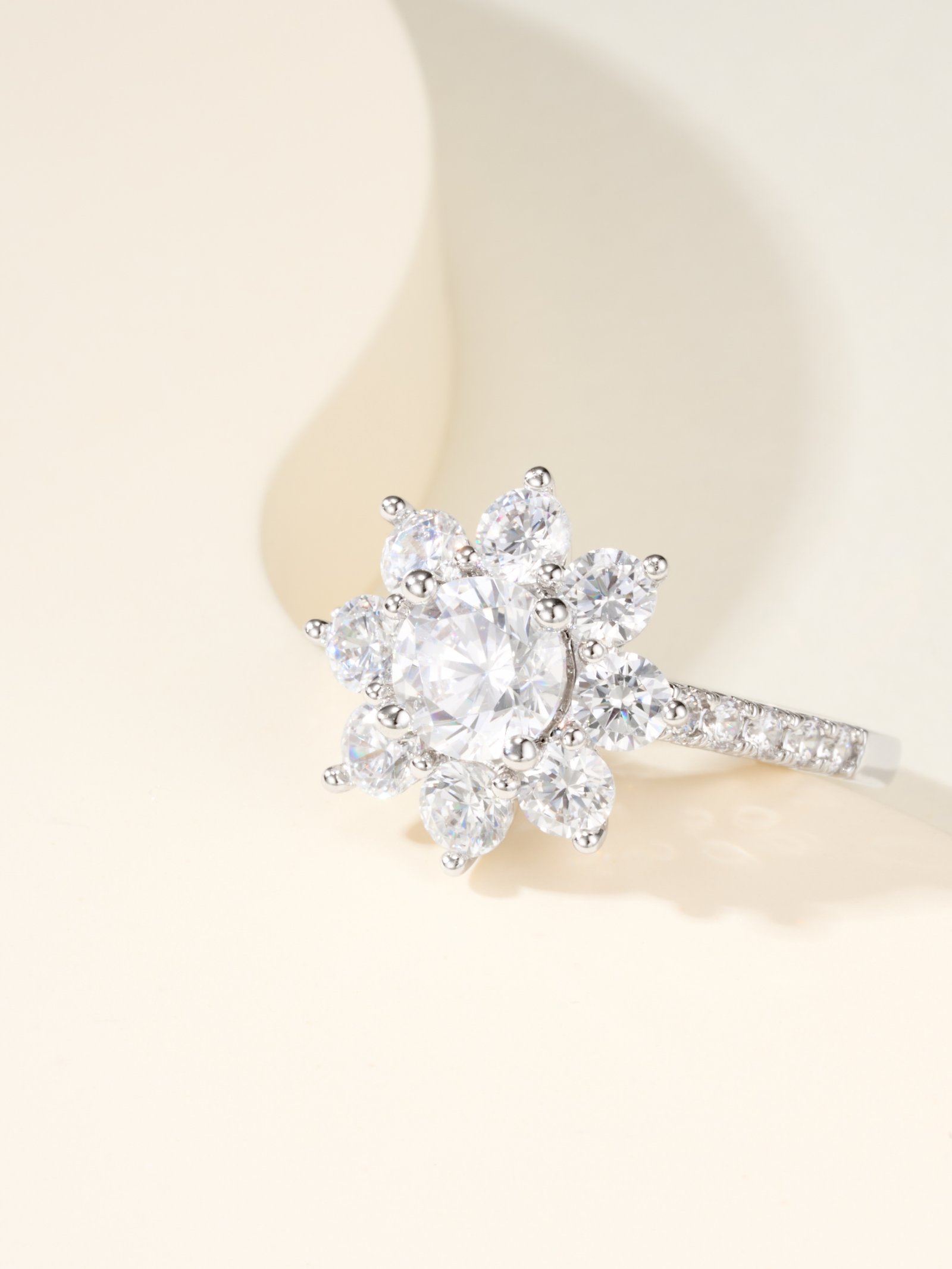 HW Sunflower Diamond Ring (Color White) - Image 12
