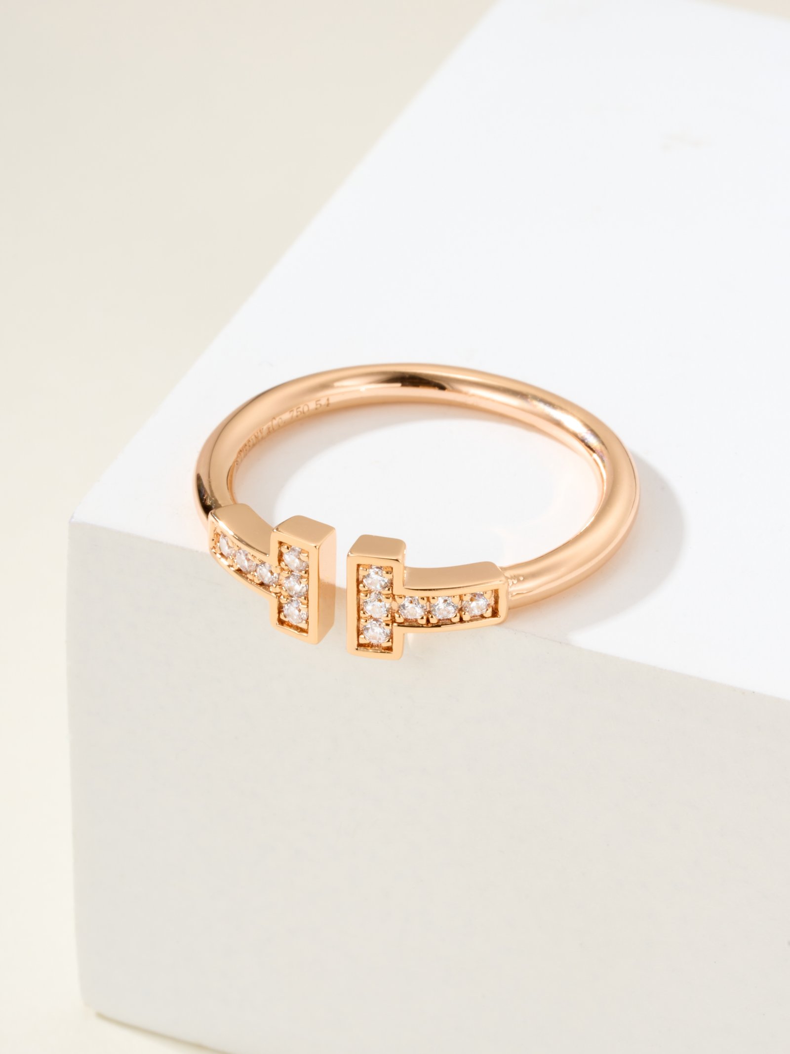 Double T Full Diamond Ring - Image 8