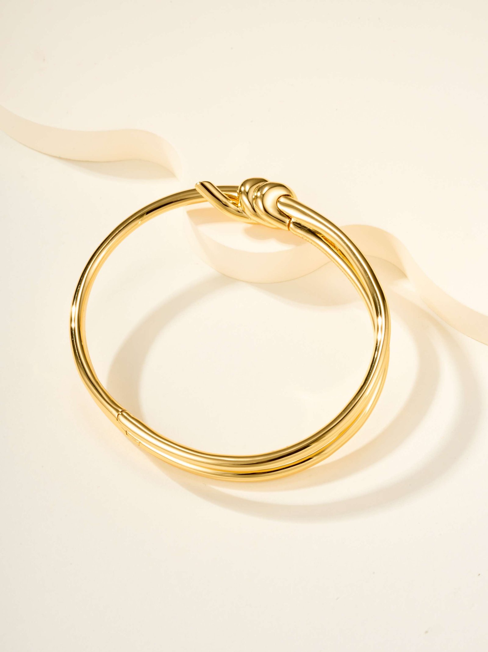 T Knot series double row hinge bracelet - 图片 9