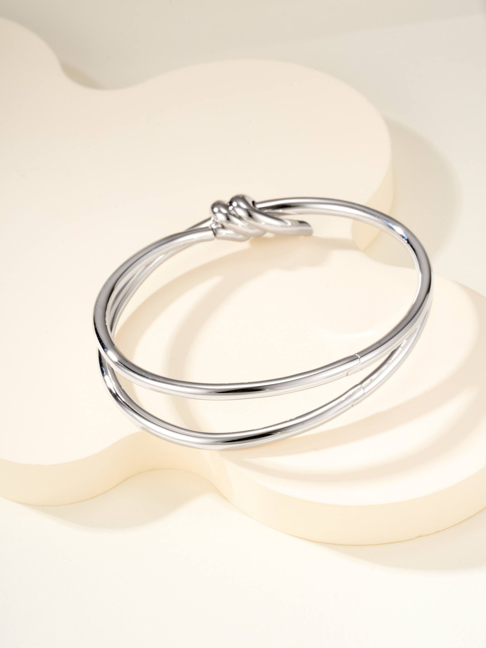 T Knot series double row hinge bracelet - 图片 10