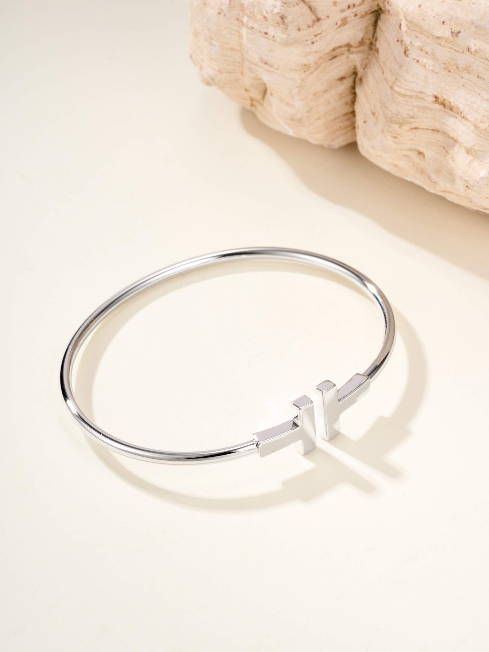 Double T Classic Diamond free Bracelet - Image 5