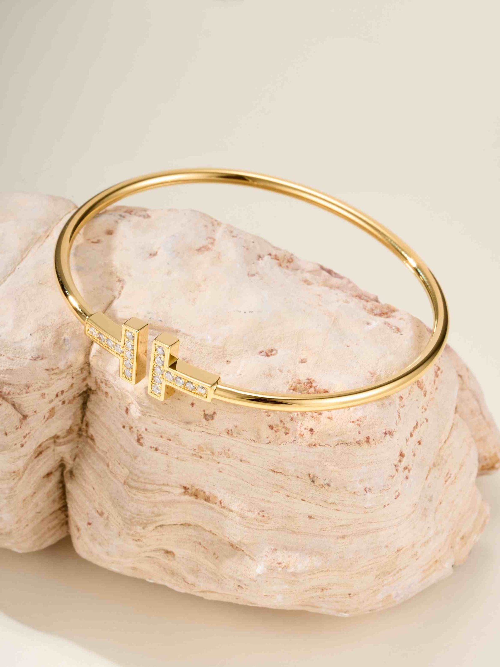 Double T Classic Full Diamond Bracelet - Image 10