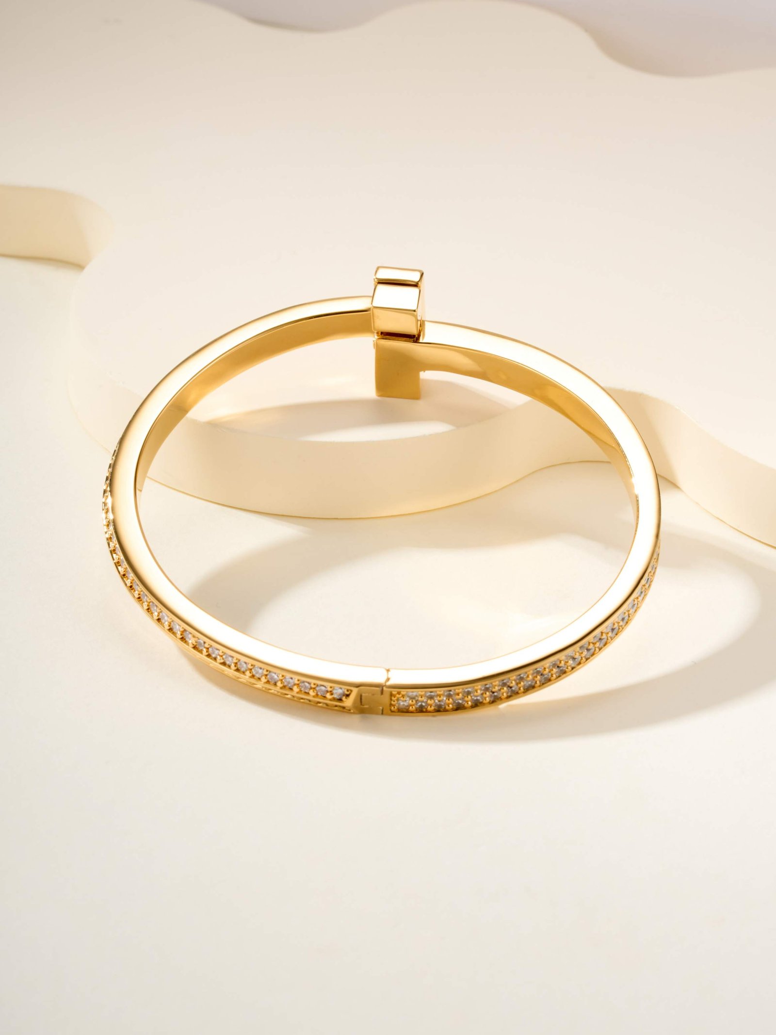 New T1 Luxury Full Diamond Wide Bracelet - Image 7