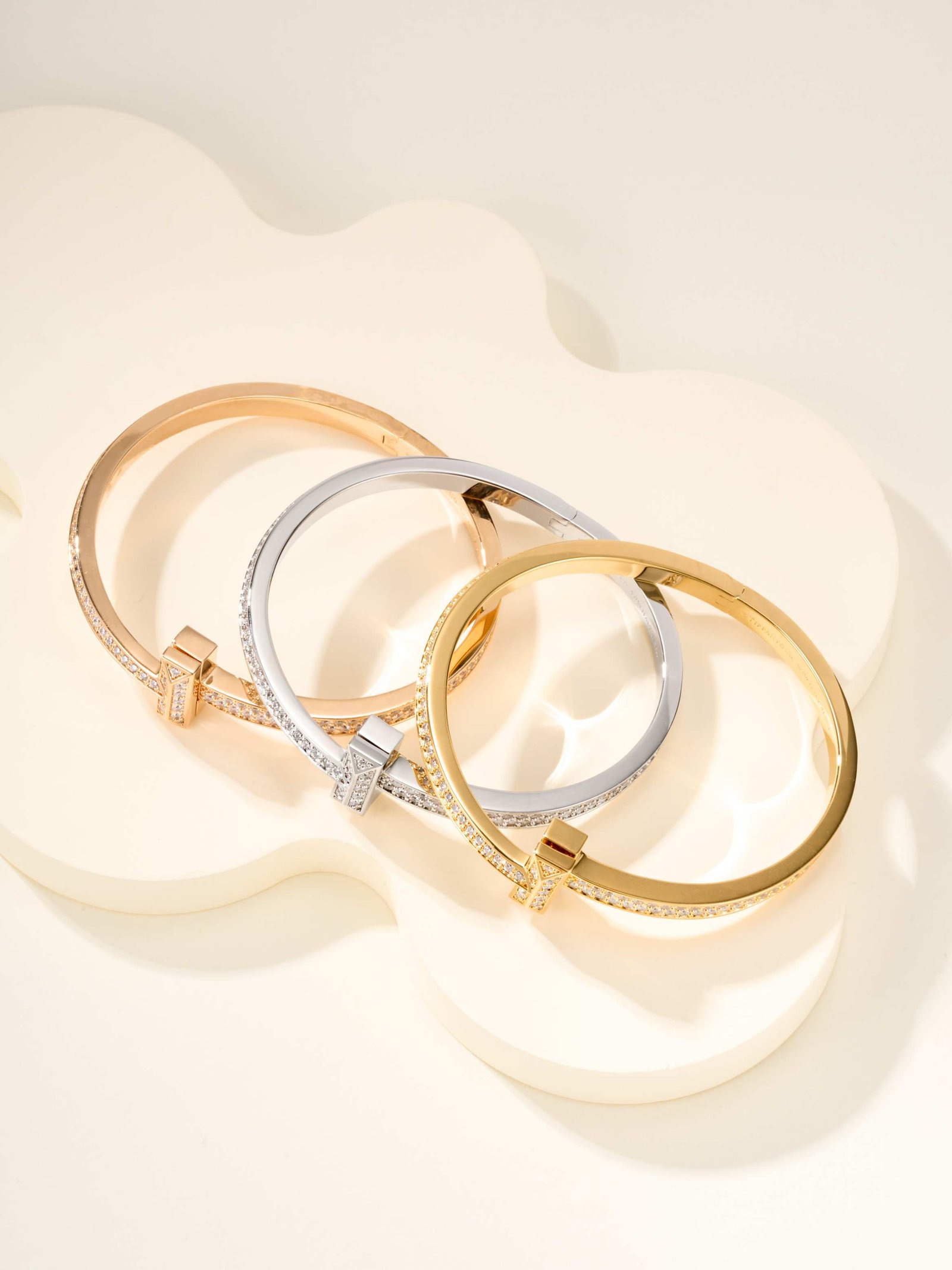 New T1 Luxury Full Diamond Wide Bracelet - Image 9