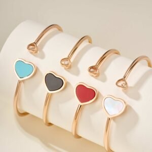 Happy Hearts Natural Stone Bracelet M