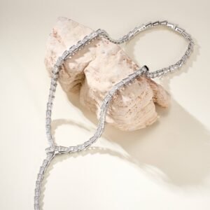 Full Diamond Snake Necklace