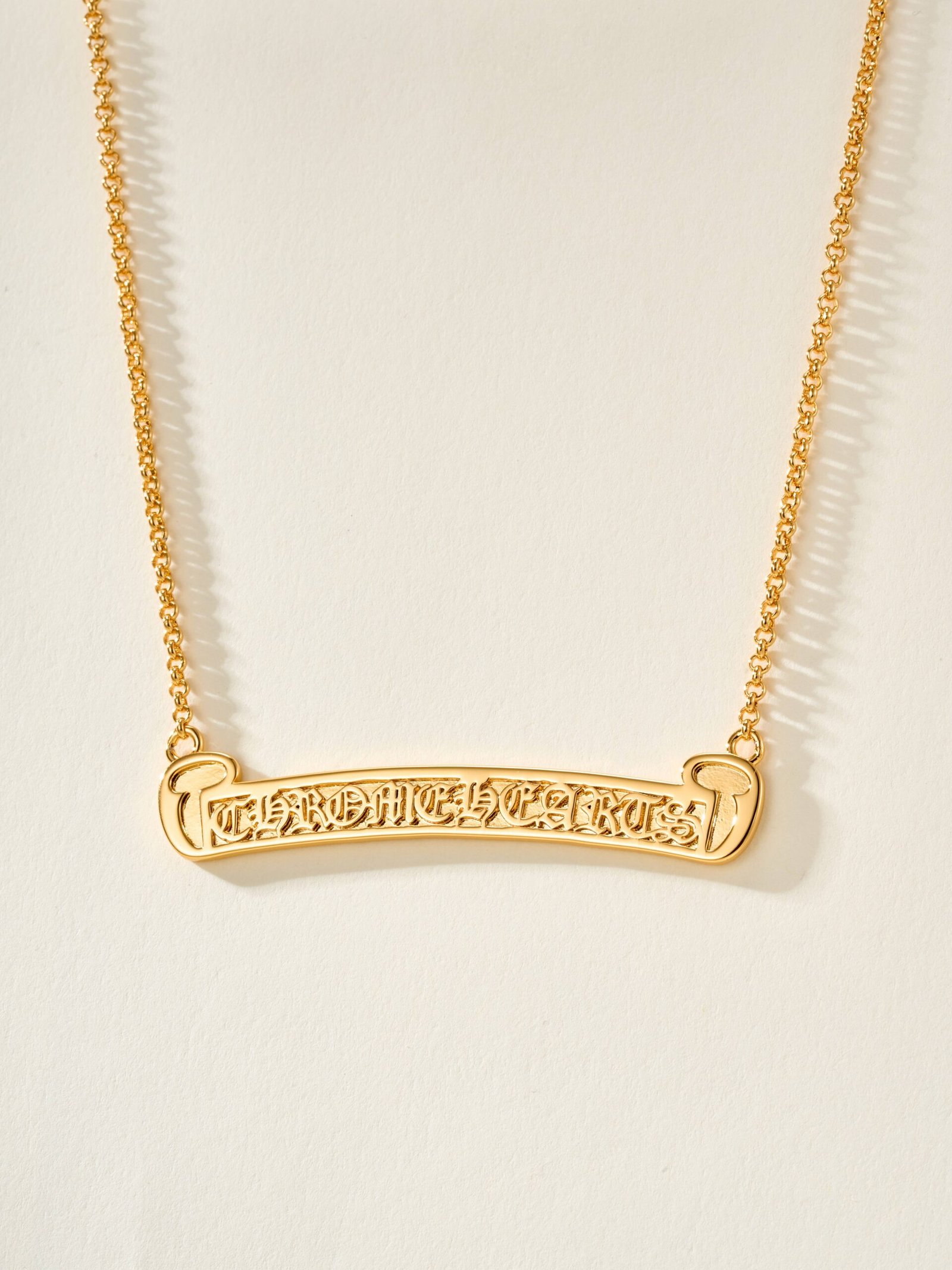 Chrome Hearts 22k Gold Scroll Necklace - Image 2