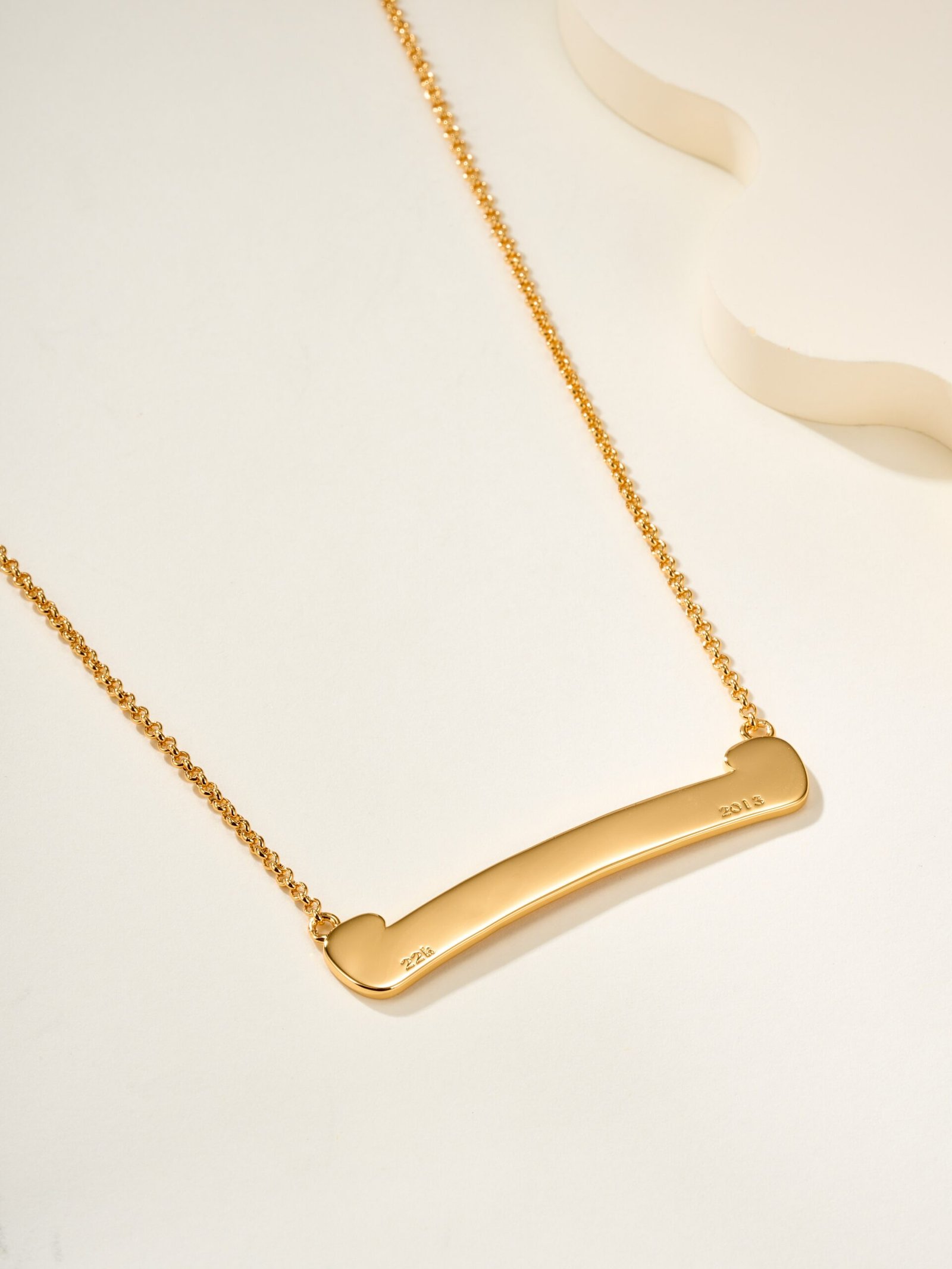 Chrome Hearts 22k Gold Scroll Necklace - Image 4