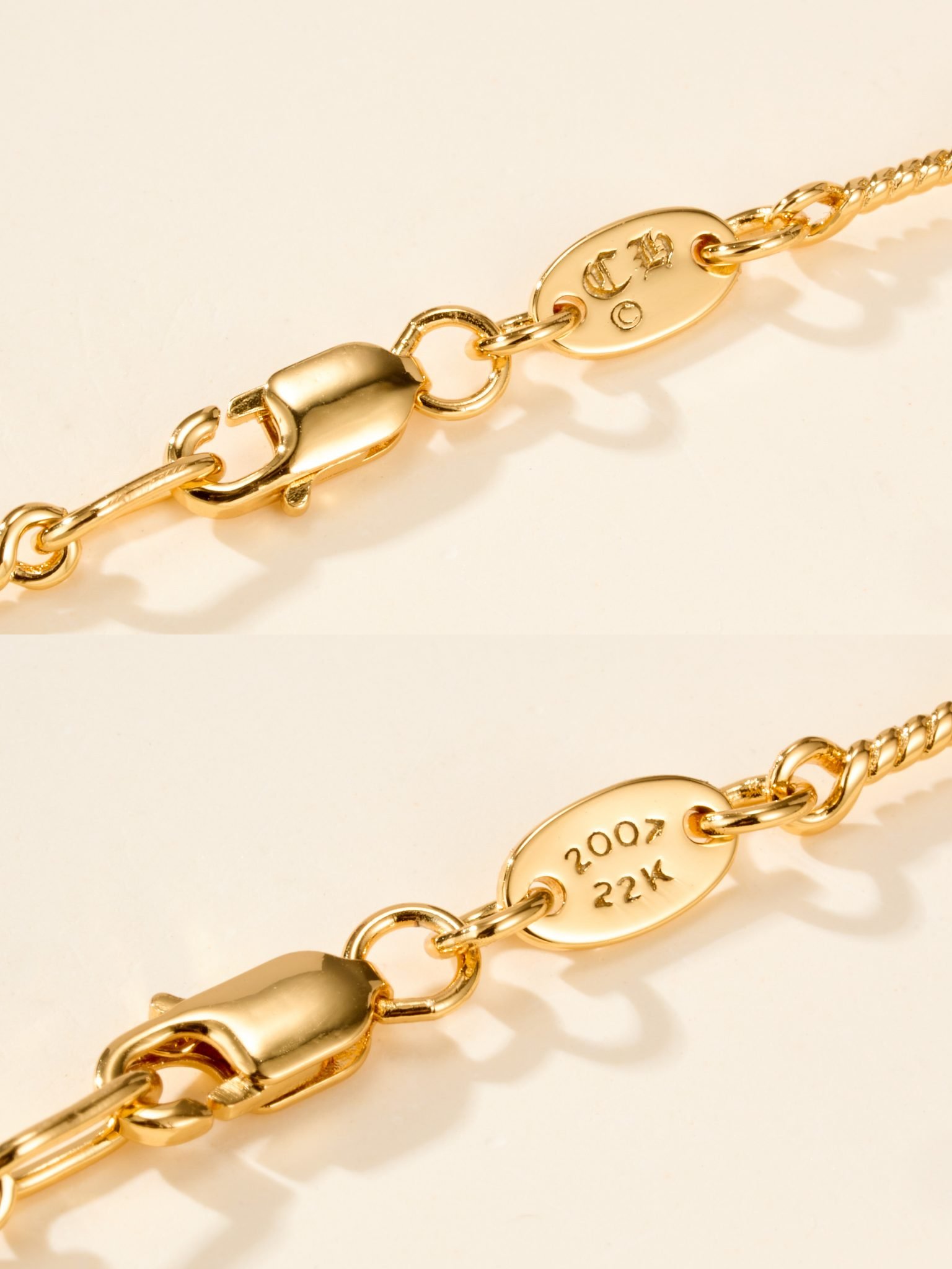 Classic Double Cross Croheart Necklace - 图片 8