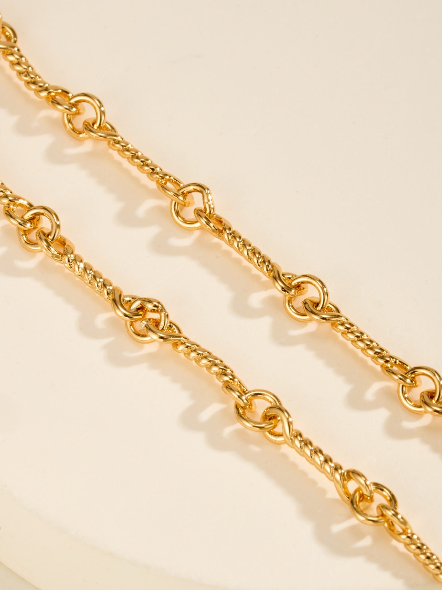 Classic Double Cross Croheart Necklace - 图片 15