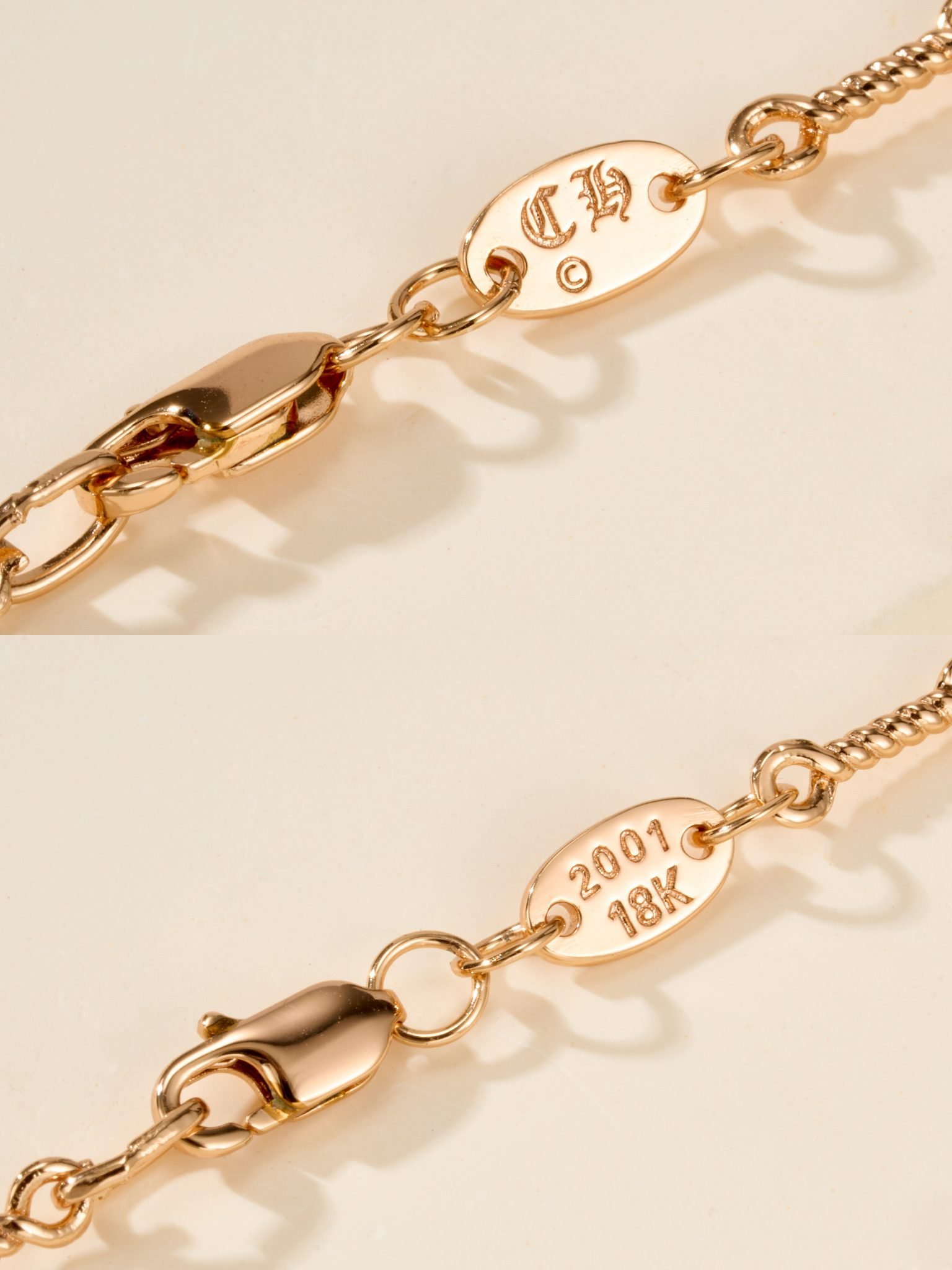 Double Cross Diamond Necklace - Image 7