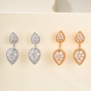 BOUCHERON Bohemian Double Water Drop Full Diamond Earstuds