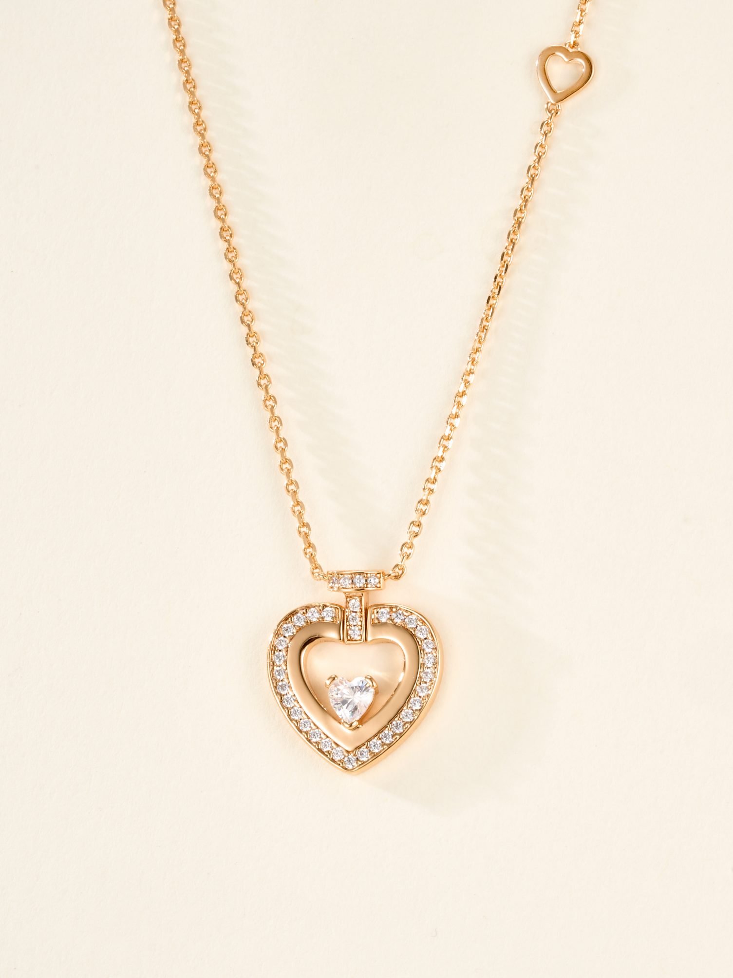 FRED Pretty Woman Heart Corresponding Pink Blue Treasure Necklace - Image 2