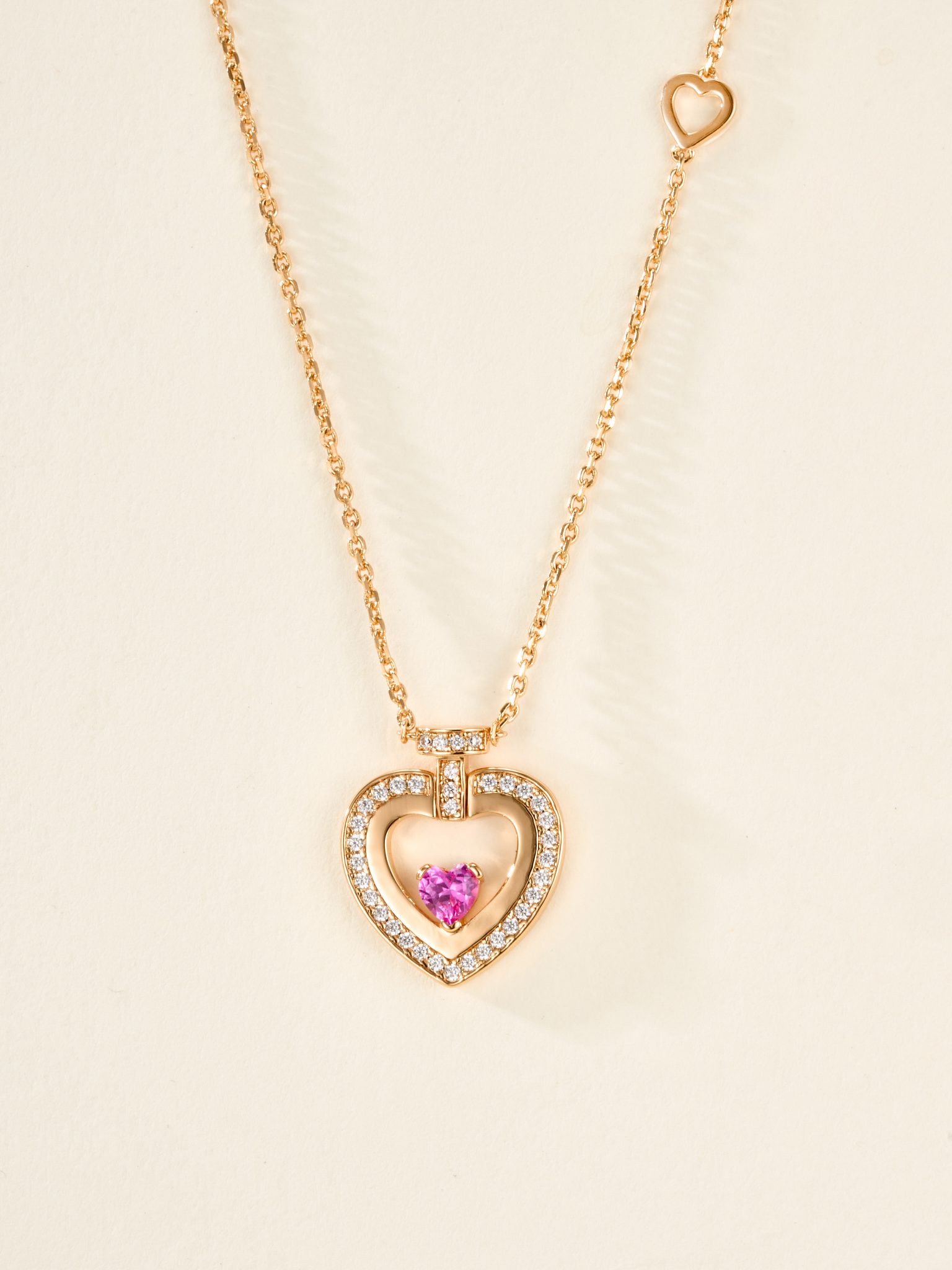 FRED Pretty Woman Heart Corresponding Pink Blue Treasure Necklace - Image 3