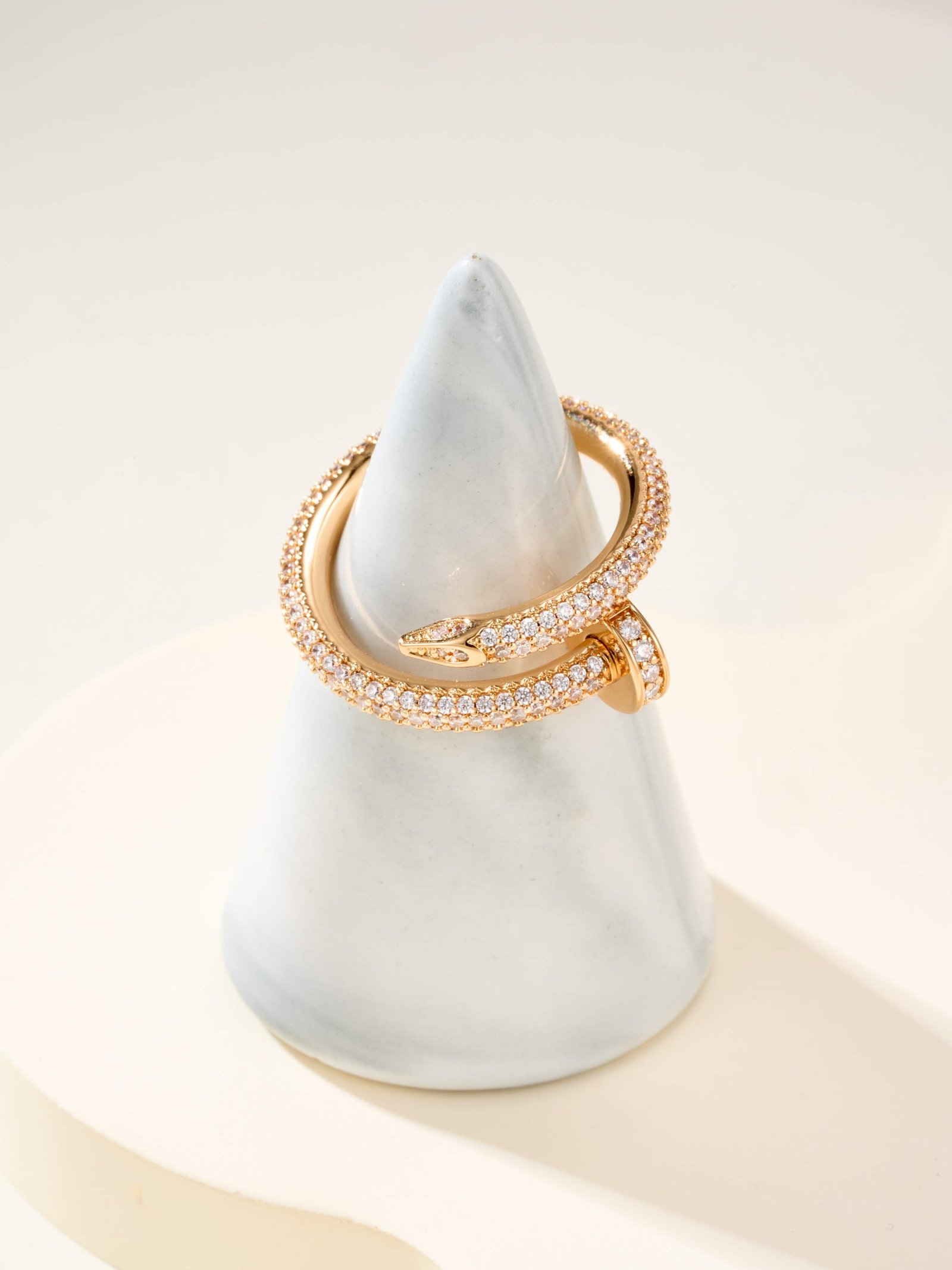 Rough version full diamond nail ring - Image 10