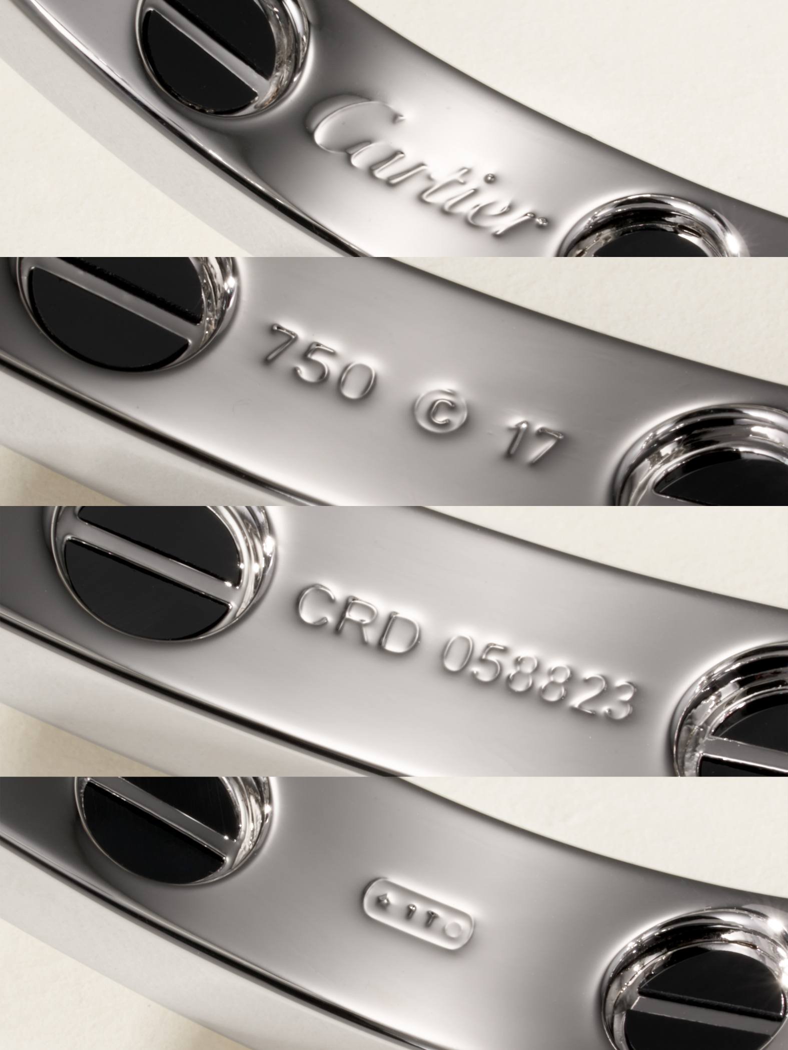 Love Black Nail Full Diamond Bracelet - 图片 7