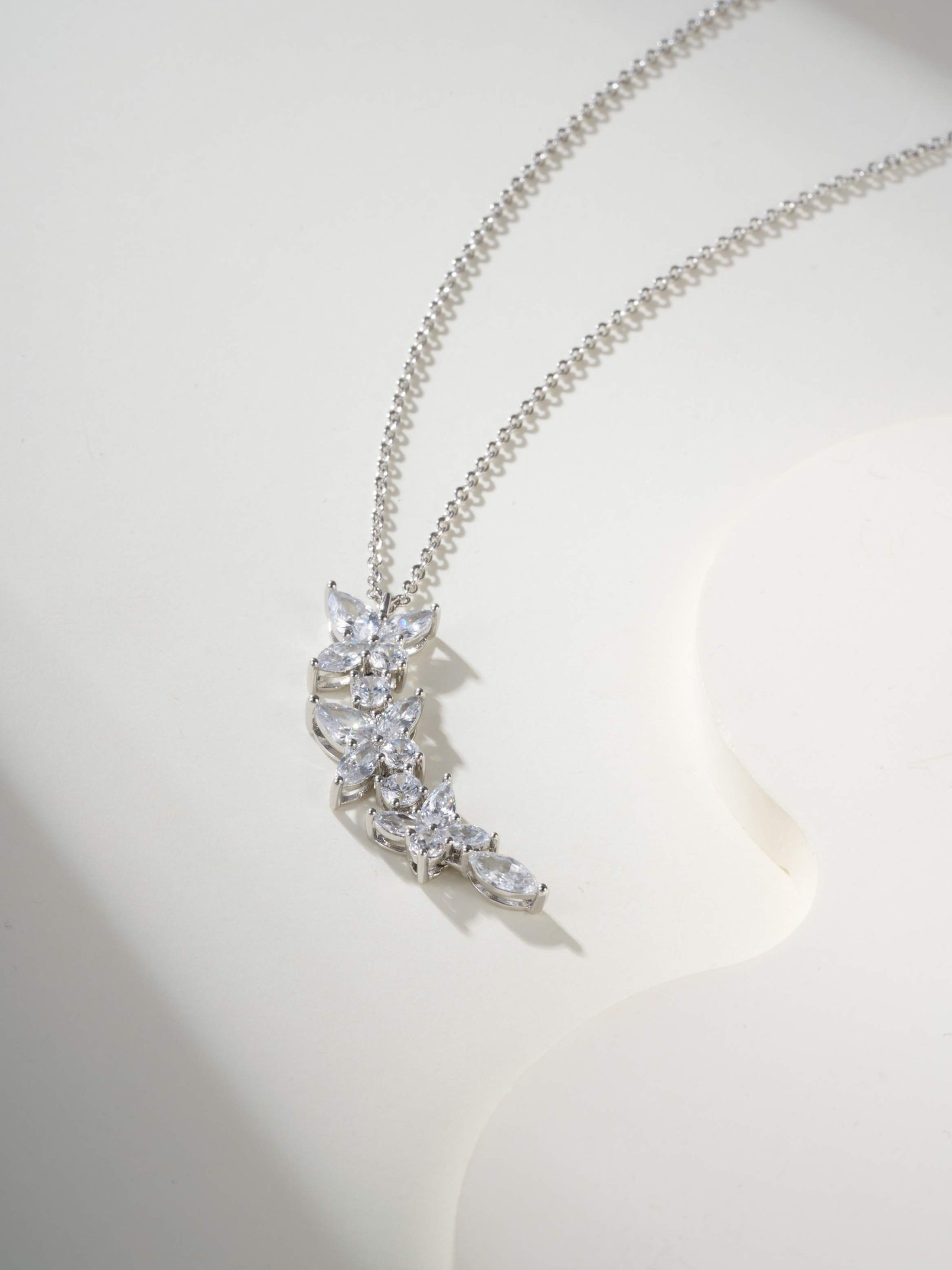 Victoria Victoria Eye Diamond Necklace from T Home (Color White)