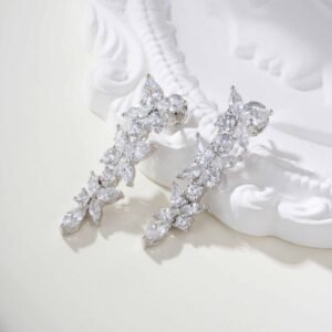 Victoria ™ Series Flower Cluster Horse Eye Diamond Earrings