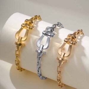 10 degree diamond free horseshoe buckle bracelet (large size)