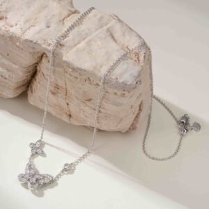 Graf Phantom Butterfly Double Play Diamond Set Necklace