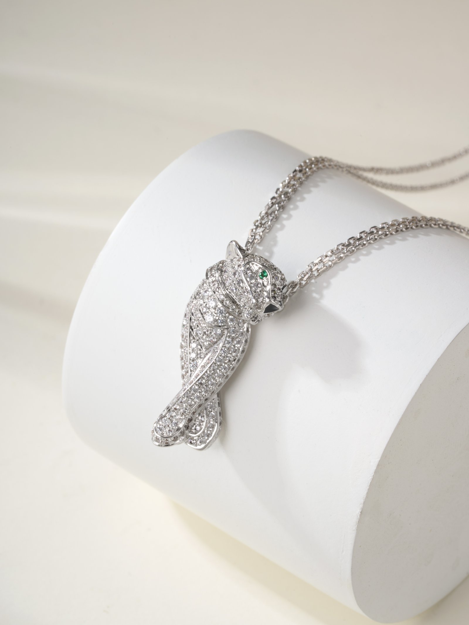 Little leopard full diamond necklace - 图片 2