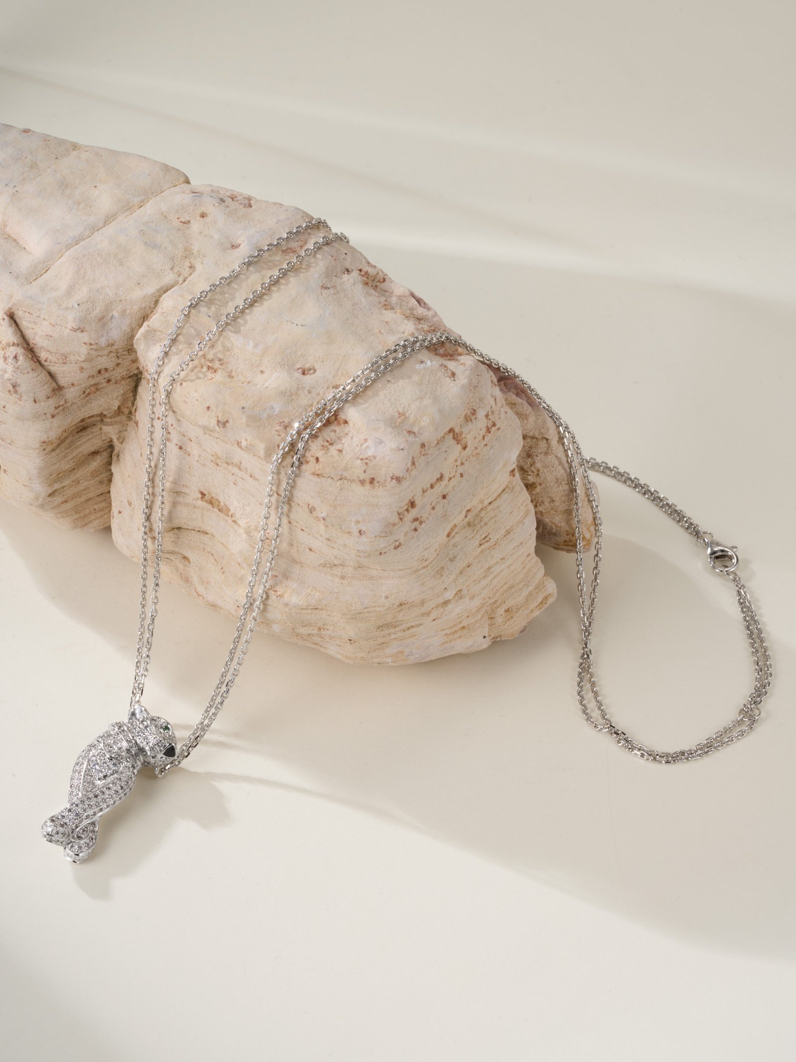 Little leopard full diamond necklace