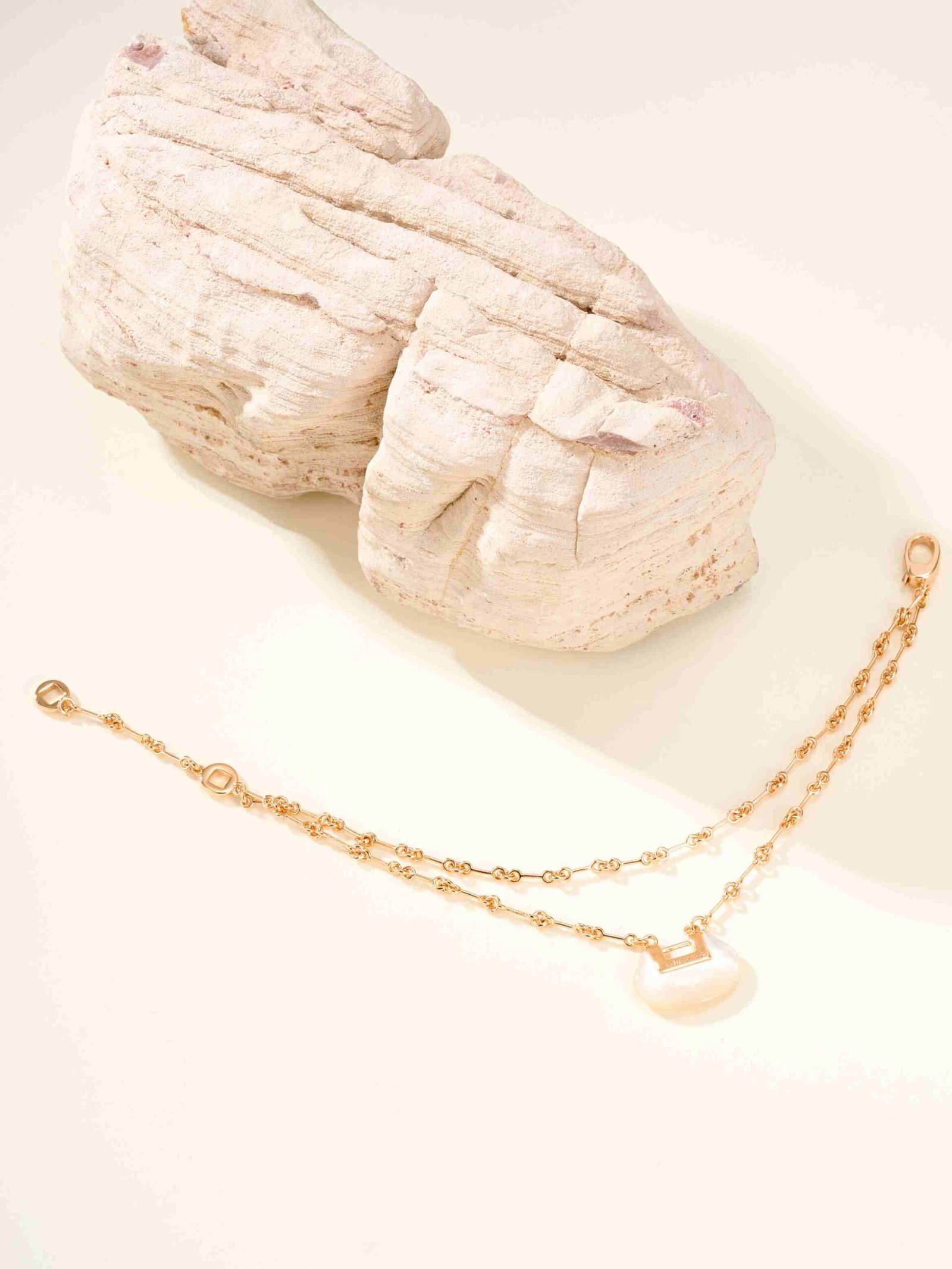 Qeelin Ruyi Double Chain White Beimu Bracelet - 图片 5