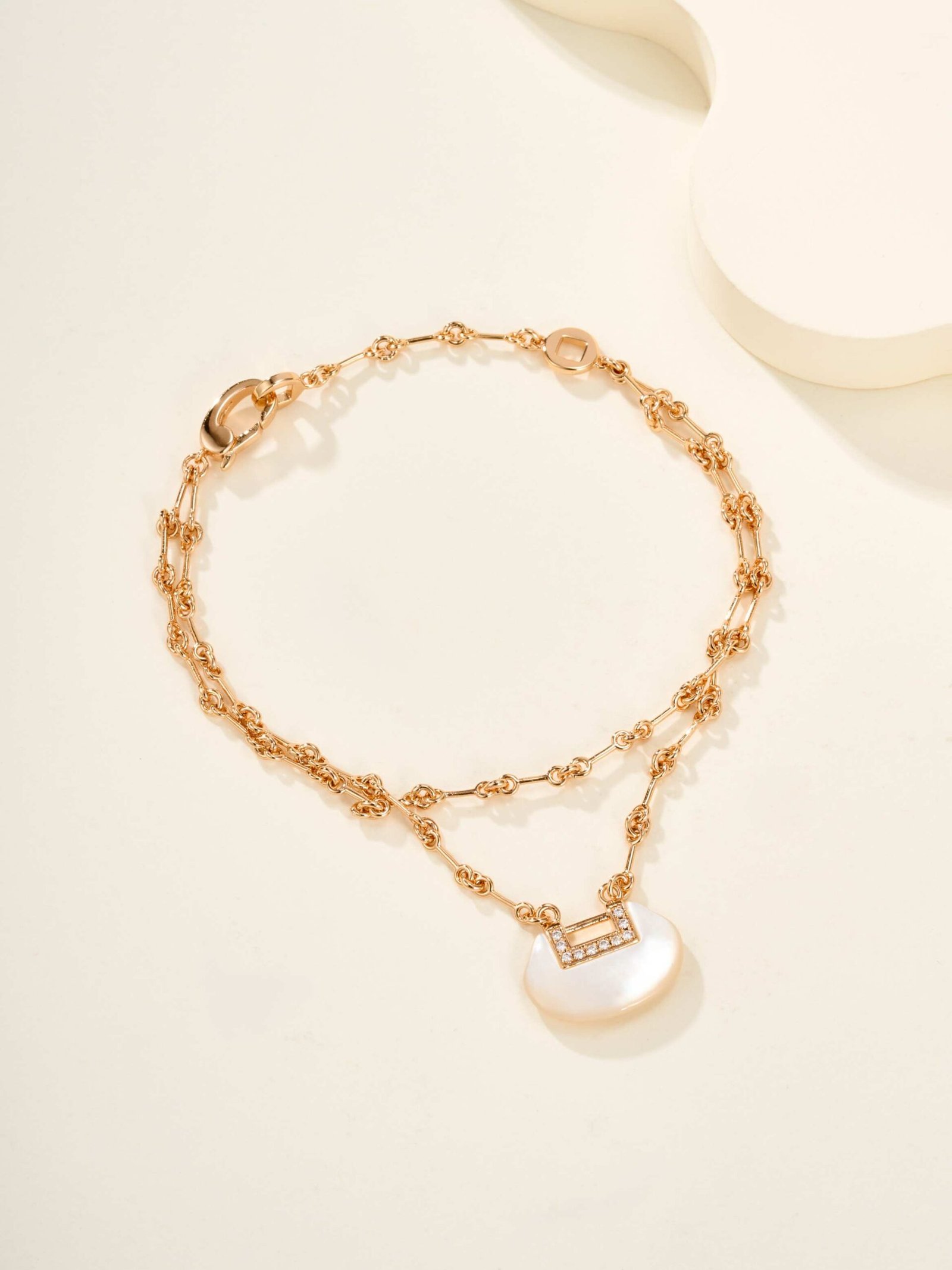 Qeelin Ruyi Double Chain White Beimu Bracelet - 图片 9