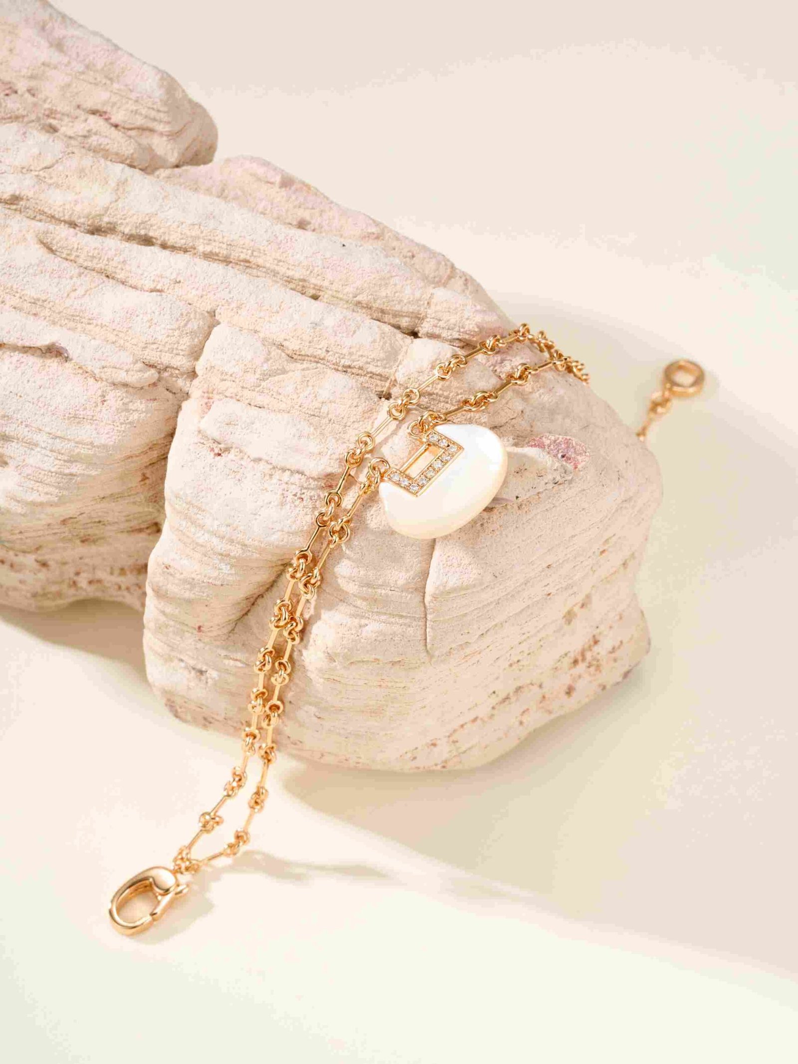 Qeelin Ruyi Double Chain White Beimu Bracelet - 图片 6