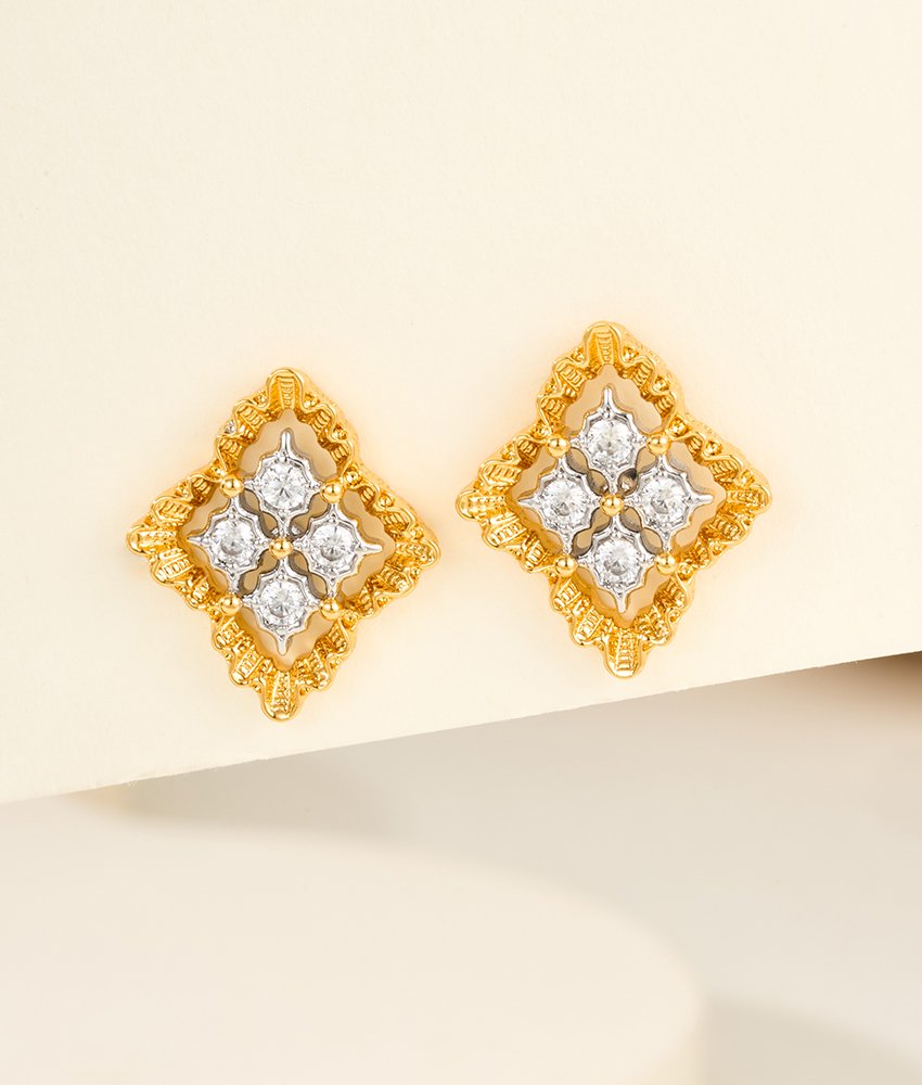 Opera diamond hollow with diamond earrings - Image 10