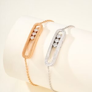 Move Classique Cisel é Engraved 3-Diamond Bracelet