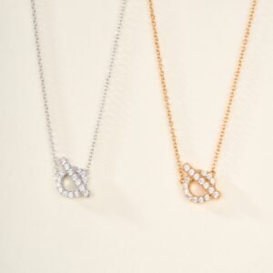 H style OT full diamond necklace