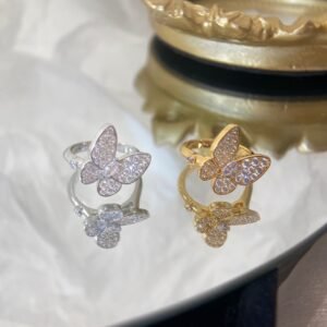 Single Butterfly Full Diamond Ring