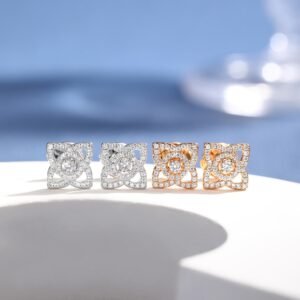 Debeers Mini Lotus Earrings