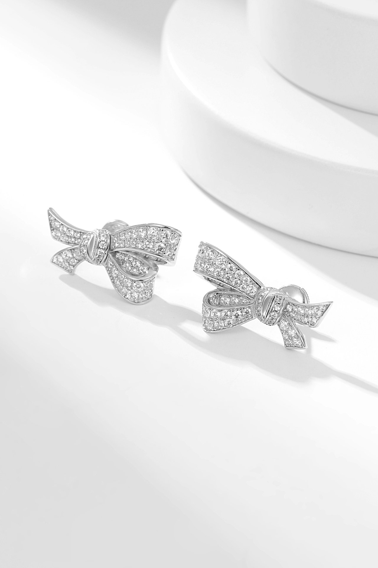 Graf Bow Water Drop Earrings - 图片 5