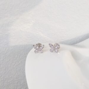 GRAFF | Butterfly Phantom Series | Mini Butterfly Earstuds (Color White)