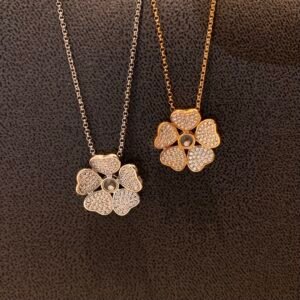 Chopard Happy Hearts Flowers Series Full Diamond Necklace