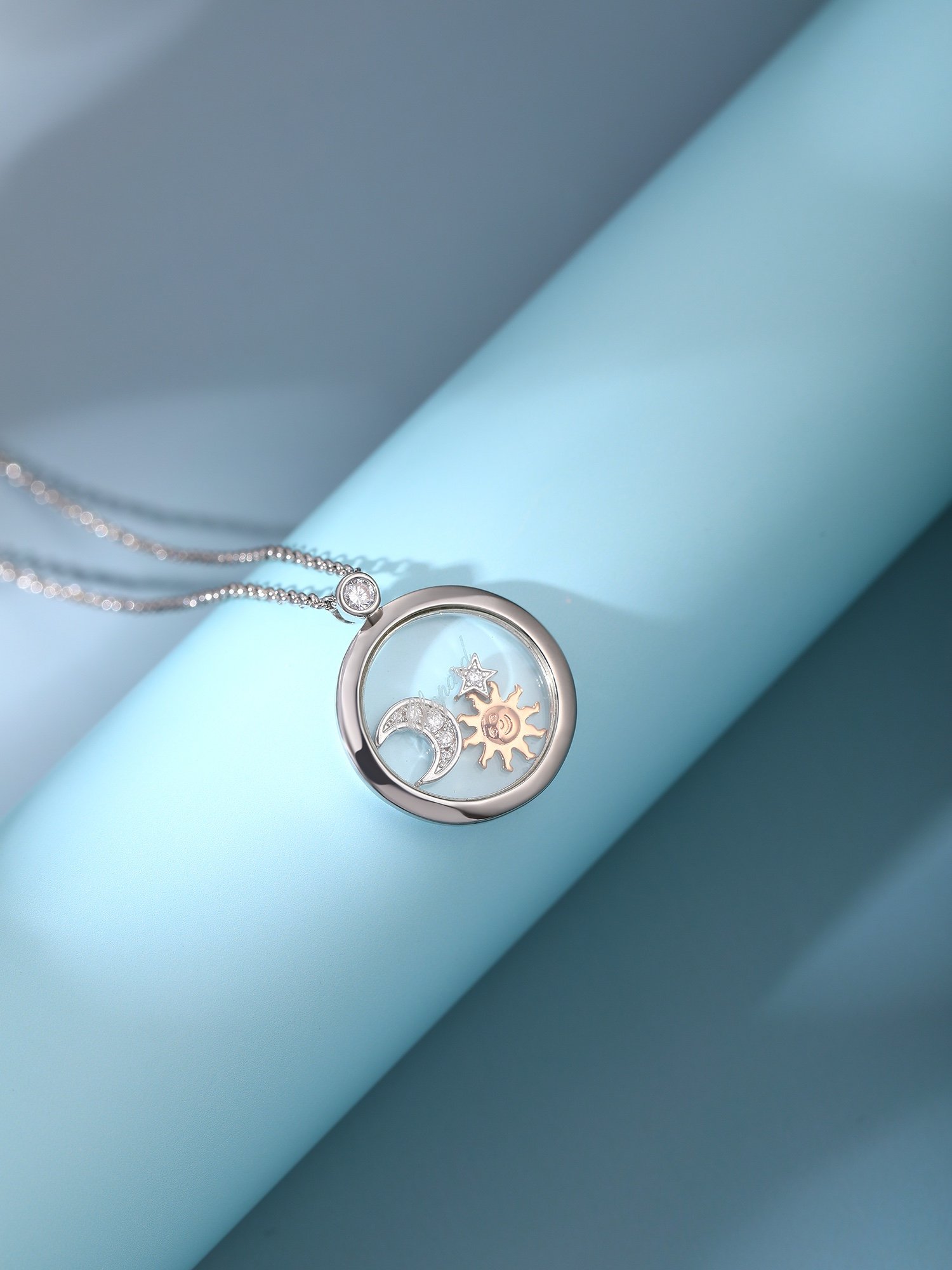 Happy Diamonds Series Sun Moon Star Necklace - Image 3