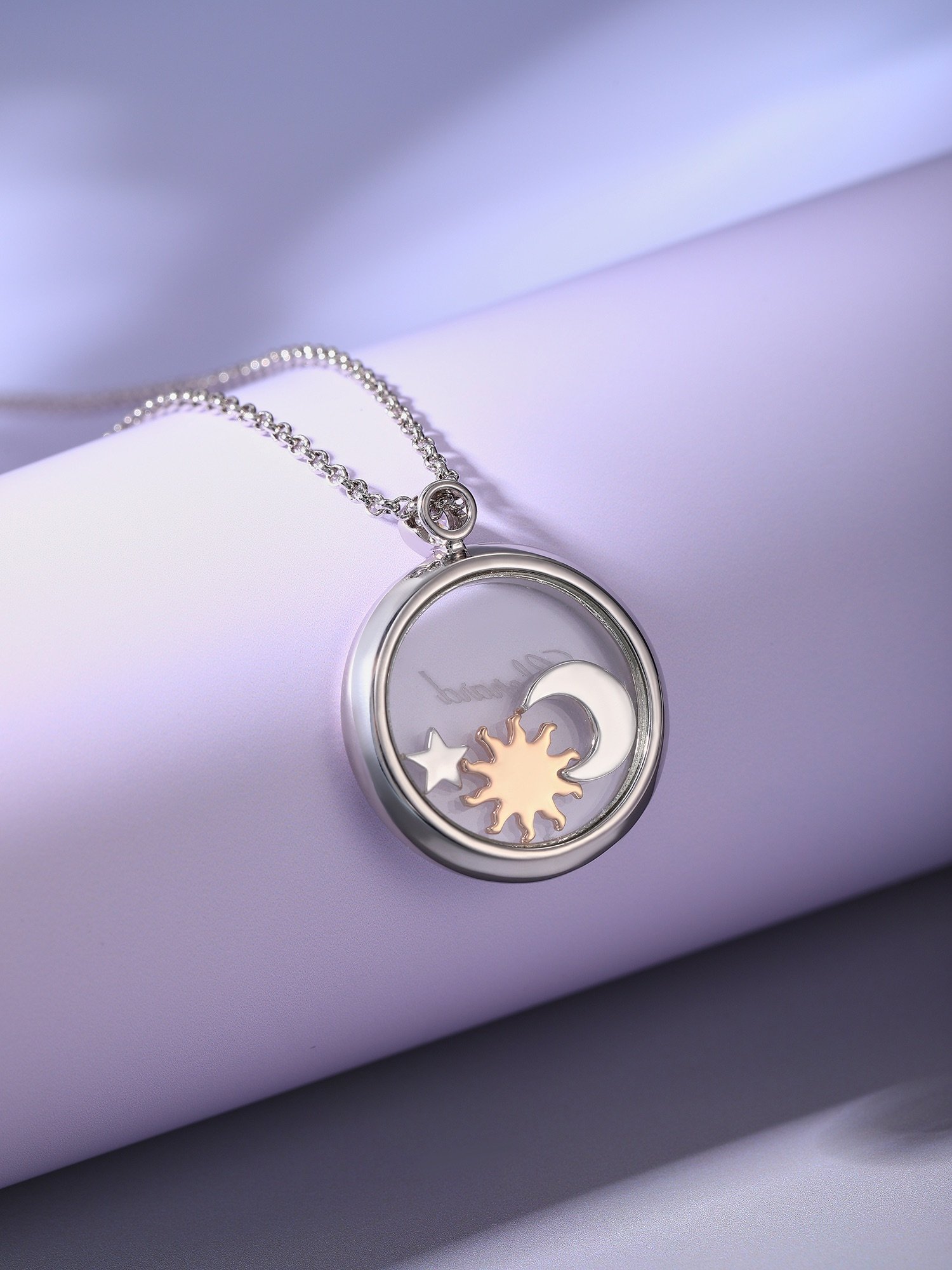 Happy Diamonds Series Sun Moon Star Necklace - Image 7