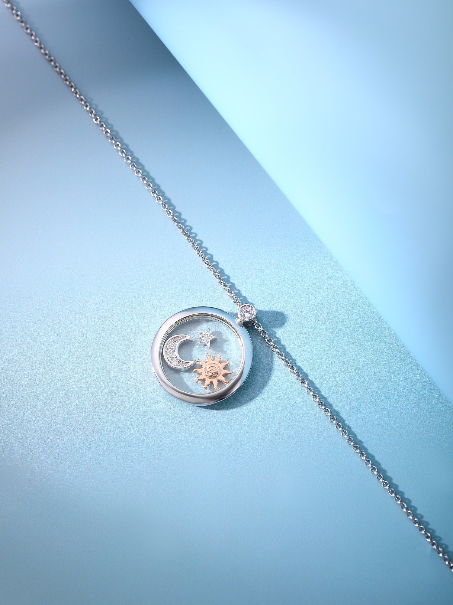 Happy Diamonds Series Sun Moon Star Necklace - Image 2