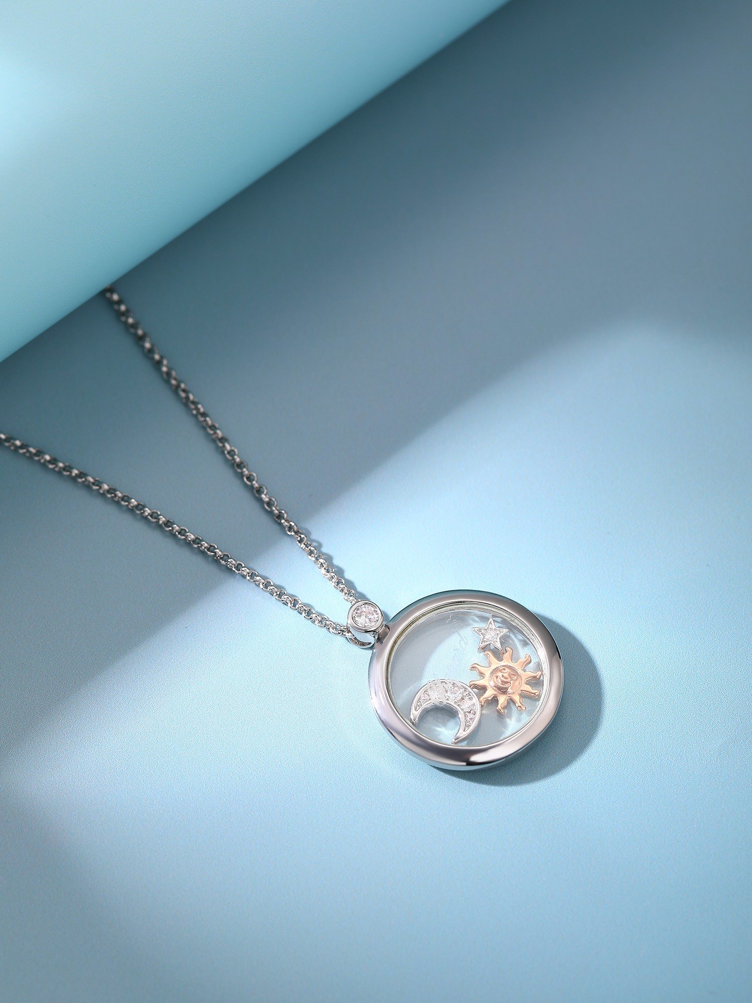 Happy Diamonds Series Sun Moon Star Necklace - Image 4