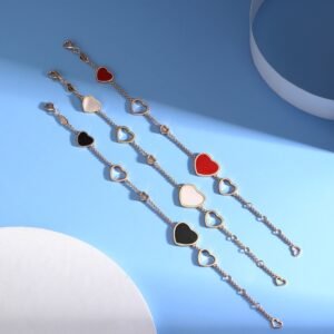 Peach Heart Bracelet