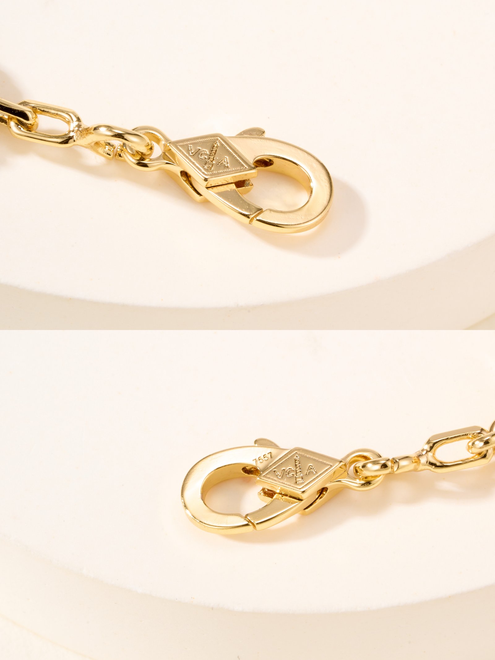 Rose Stone Five Flower Rose Gold Bracelet - 图片 10