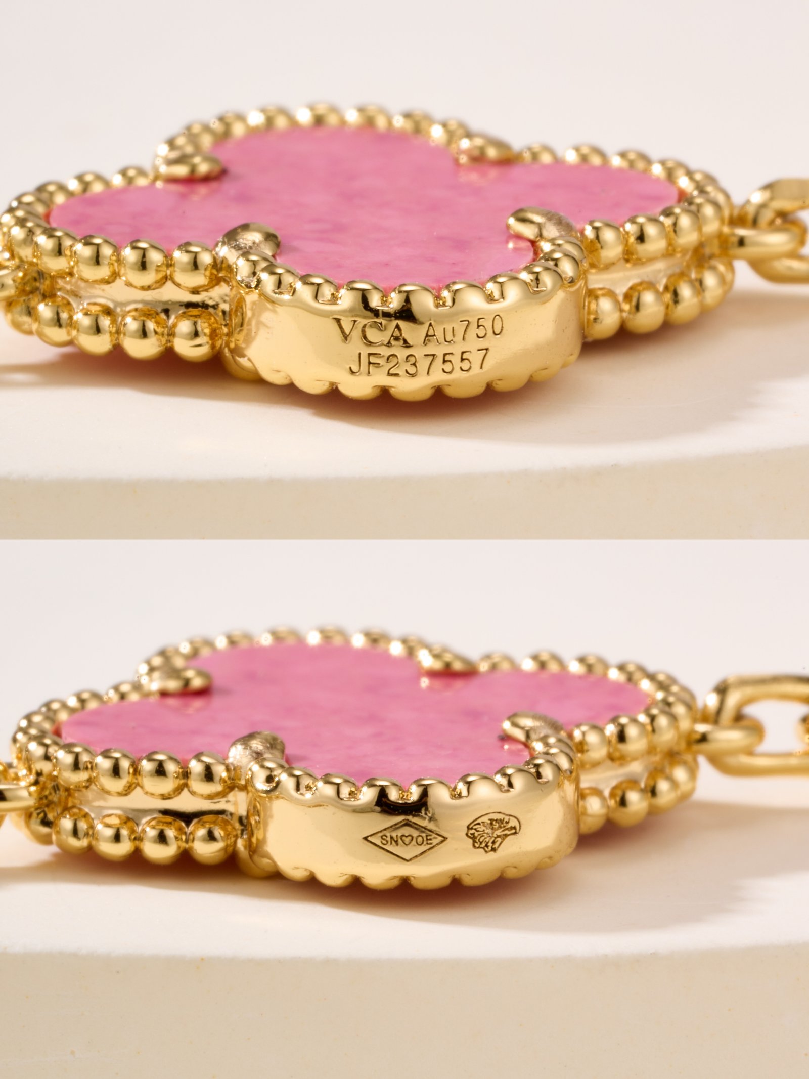 Rose Stone Five Flower Rose Gold Bracelet - 图片 8